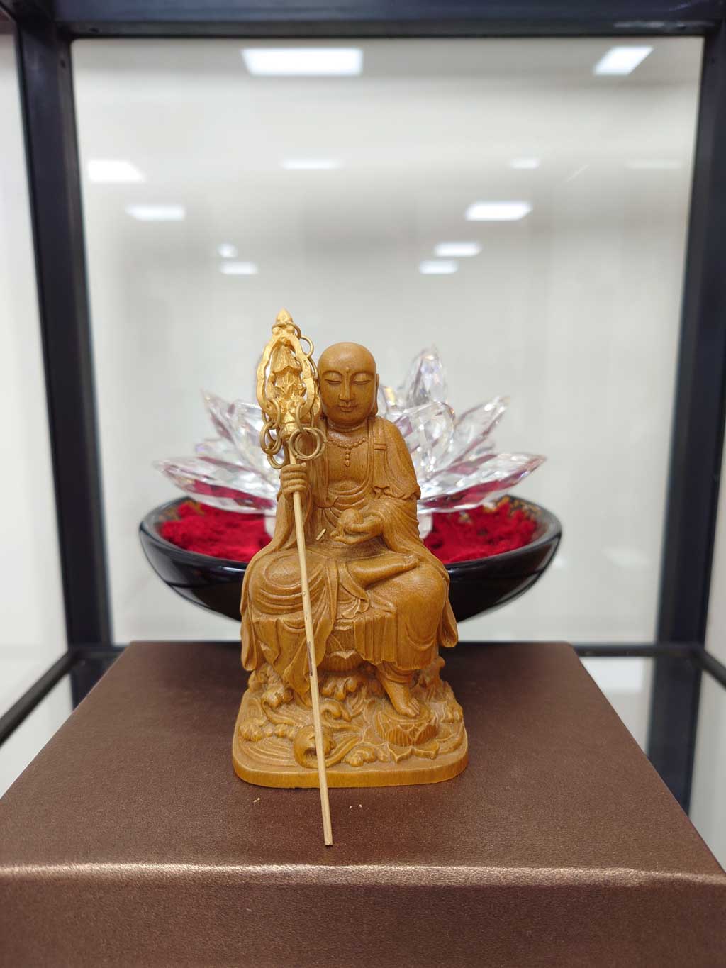 地藏菩薩(袖珍_黃楊木)